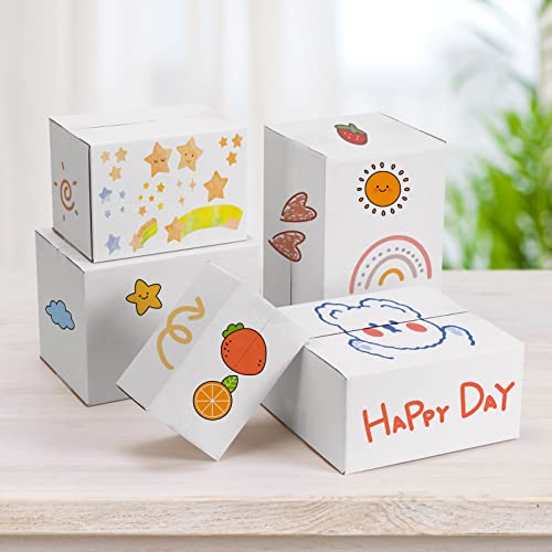 40 Pack Small Shipping Boxes 8x8x4 Inches - size: 8x8x4