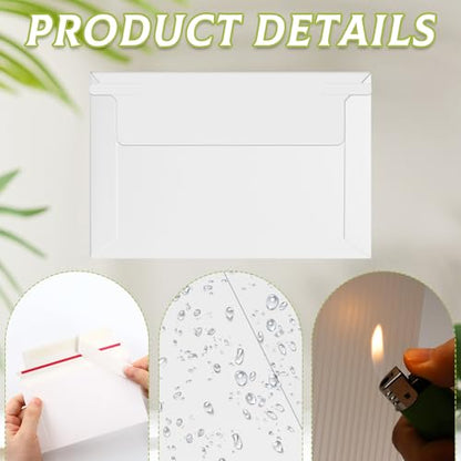 Faccito 400 Pcs Trading Card Shipping Envelopes Mailing Shield,White - color: White