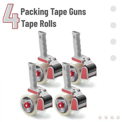 Mr. Pen- Heavy Duty Packing Tape Dispenser Gun, 2 Inch - color: Red, size: 4 Pack