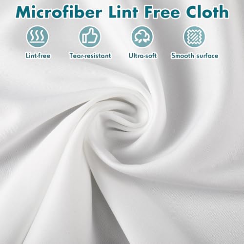 100 Pcs Cleanroom Cloth Wipes Microfiber Lint Free Cloth Disposable Clean Cloths Laser Sealed Edge for Lab Semiconductor Industries and Printing (9 x 9 Inches) - size: 9 x 9 Inches