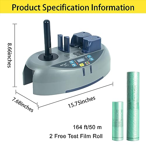 MINI AIR EA2 Air Cushion Machine, Bubble Wrap Machine, Air Pillow Packaging Machine, Air Pillows Maker with 2 Free Test Roll for Package and Product Shipment Protection(Grey) - size: MINI AIR 2 Machine