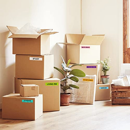 24-Roll 1440 PCS Moving Label for Box, 1×4.5 Color-Coded Sticker - color: 24-colors