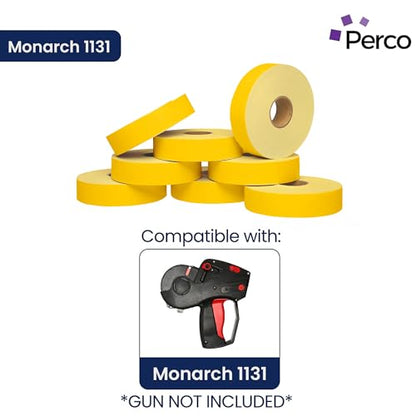 Pricing Labels for Monarch 1131 Yellow - 20,000 Labels w/ 8 Rolls Value Pack, 1 Sleeve - Made in USA - color: Yellow, size: 1 Sleeve