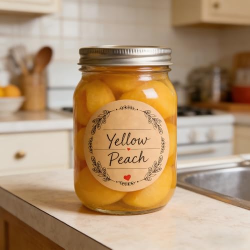 2 Inch Canning Label Stickers with Wreath/Heart for Mason Jar, 500 Pcs
