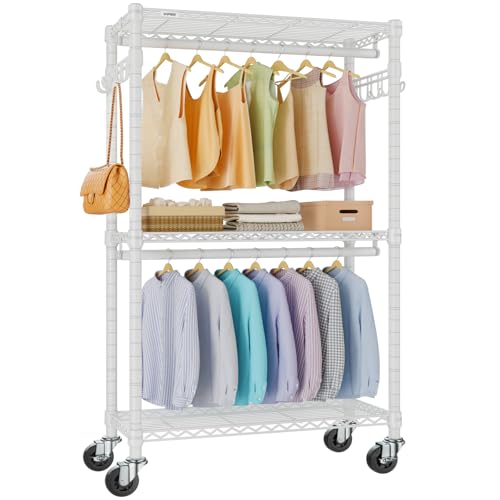 VIPEK R2 Medium Clothes rack for Hanging Clothes Rolling Closet System - color: White, size: R2 Medium