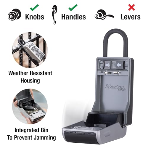 Master Lock High Capacity Key Lockbox, Combination Dial, Removable Shackle - size: 1 Pack, style: Removable Shackle