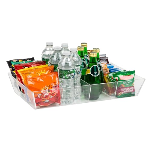 Mind Reader Snack Tray, Countertop Organizer, Snack Tray, Pantry, Breakroom, Kitchen, Clear - color: Clear