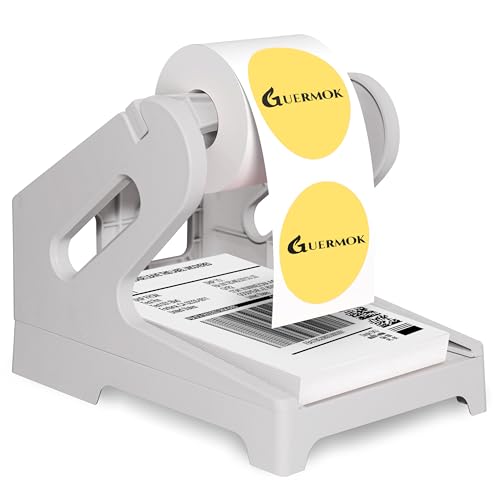 Guermok Thermal Shipping Label Holder for Rolls & Fan-Fold Fragile Stickers - color: Gray