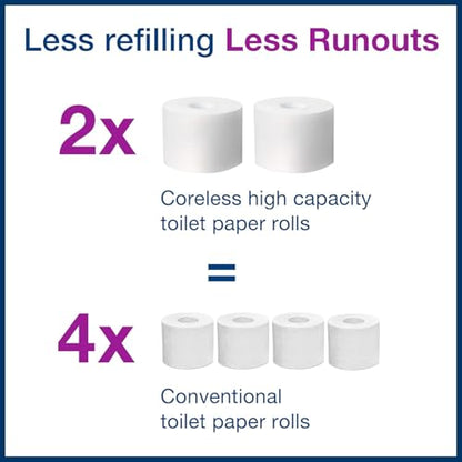 Tork Coreless High-Capacity Toilet Paper Roll T7, 36 x 1100 sheets, 472882 - size: 36 Count (Pack of 1)