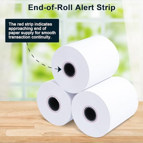 (150 Rolls) Thermal Receipt Paper 2 1/4 x 50 - BPA-Free Credit Card Machine Paper Rolls for POS Systems, Compatible with Square Terminal, Clover Flex and More - size: 150 Rolls- 2 1/4 x 50 thermal paper