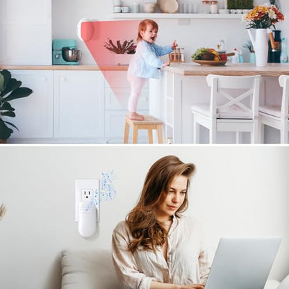 Wireless Motion Sensor Doorbell, Indoor Motion Door Chime for Business - size: 2 Receivers 1 Sensor