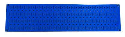 Wall Control Narrow Pegboard Rack 8in x 32in Blue Metal Pegboard Runner Tool Board - color: Blue