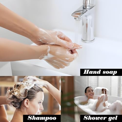 3 Pack 2 Oz Travel Foam Pump Bottles, Foam Soap Dispenser Plastic Mini Empty Refillable Pump Container,Transparent Color, for Hand Sanitizer, Eyelash Cleaner, Shampoo