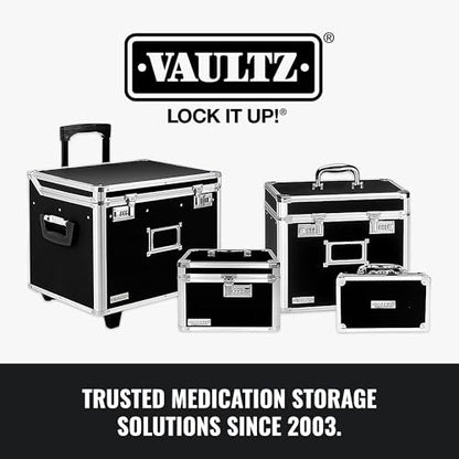 Vaultz Locking Mobile Business Case, Letter Size, 11x14.75x13.75 In, Black - color: Black, size: Letter