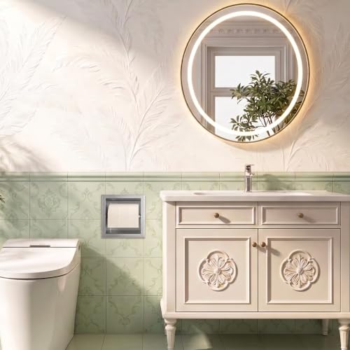 Toilet Paper Holder for Bathroom Renovation - color: Silver