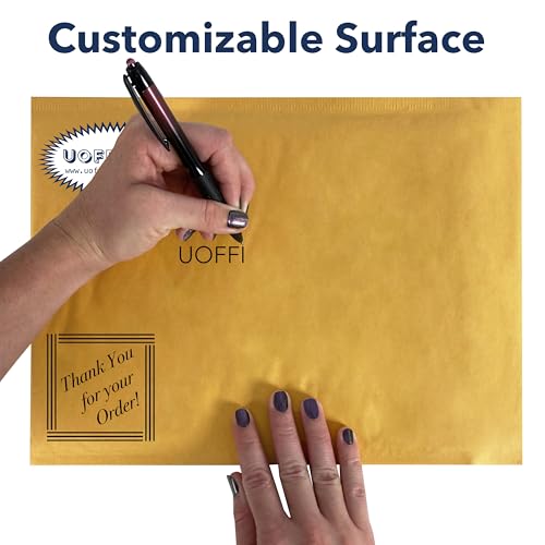 Kraft bubble mailers, Mailing envelopes 100-pack #2-8.5" x 12", Padded shipping,Golden kraft bubble mailer, Self sealing paper - size: #2 - 8.5" x 12"