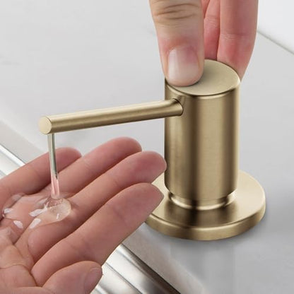 KRAUS Kitchen Soap and Lotion Dispenser in Spot-Free Brushed Brass, KSD-43SFBB - color: Spot Free Brushed Brass