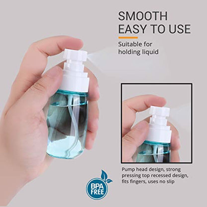 RELANOR 2 Pack Small Travel Spray Bottle Mini Size Mist Bottles 2oz/60ml
