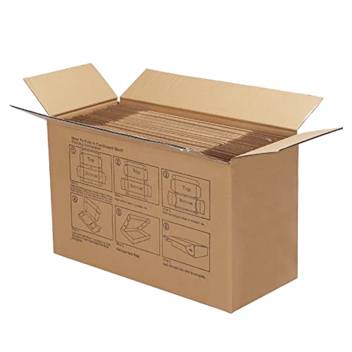 PHAREGE 25 Pack 10x7x3 inch Cardboard Shipping Boxes, Brown Mailing Box - color: Brown, size: 10x7x3 inch 25 Pack