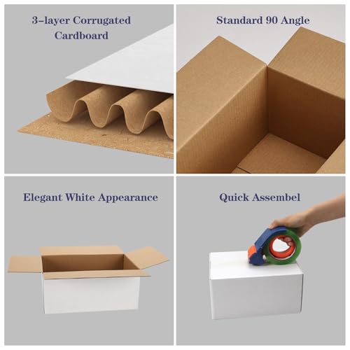 40 Pack Small Shipping Boxes 9X6X4 Inches - size: 9x6x4