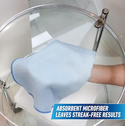 UNGER Professional 18” x 18” Large Professional-Grade Microfiber Cloth Towels, Multi-Purpose Wet and Dry Cleaning Cloths for Kitchen, Bath, Auto, Appliances, Car Supplies (Pack of 30) - size: 18" x 18" (30 Pack), style: Large Towels