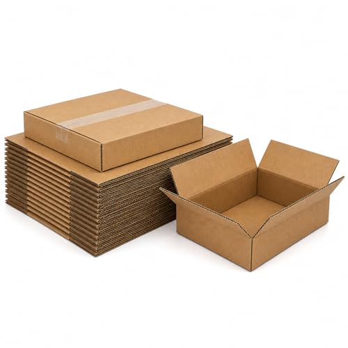 9x9x4 Brown Kraft Shipping Boxes for Small Business, 20 Pack - size: 9x9x4 Inch