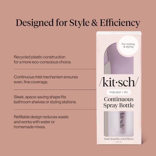 Kitsch Continuous Spray Bottle for Hair – Sheer Violet, 150ml - color: Sheer Violet