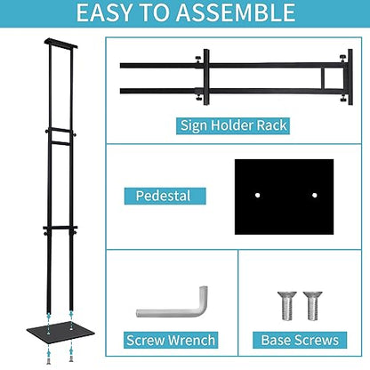 Poster Stand for Display, Adjustable Heavy Duty Poster Board Stand - size: Double-Pole Poster Stand 1 Pack