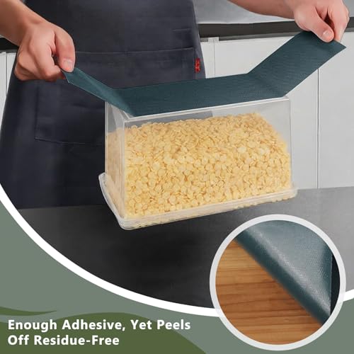 Anze Adhesive Shelf Liner for Kitchen Cabinet, 11.8 x 393.7 in, Green - color: Sticky Green, size: 11.8"W x 393.7"L
