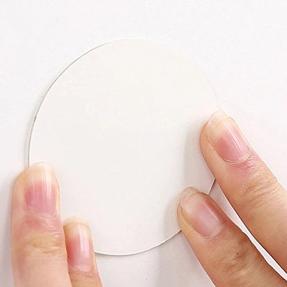 4 Mounting Tabs 3.54 inches Diameter Adhesive Pads Double Sided Foam Tape Round Self-Adhesive Tab for Dashboard Toys, Windshield, GPS, Tiles, Walls - size: 3.54 Inches Diameter
