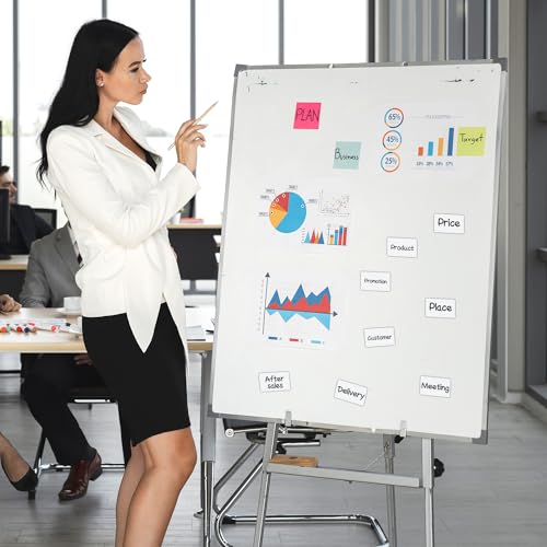 Dry Erase Magnetic Label 5x3 Inch White, Reusable Magnetic Dry Erase Labels for Whiteboards，Pack of 40 - color: White, size: 5 x 3 Inch