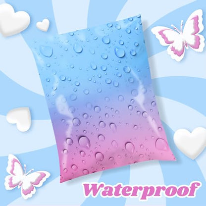 Metronic Cute Poly Mailers 10x13" 20pc Small Shipping Bags Self Seal - color: BluePink, size: 10x13" 20PC