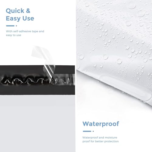 Metronic Poly Mailers 19x24 Inch 40000 Pcs, Large Shipping Bags for Clothing, Small Business, Strong Thick Mailing Bags with Self Adhesive, Waterproof and Tear-Proof Large Shipping Bags Bulk in White - color: White, size: 19x24 40,000PC