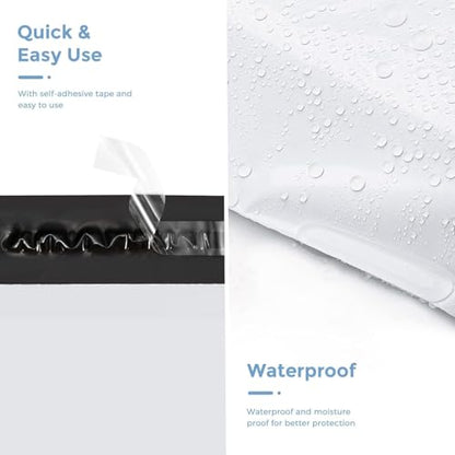 Metronic Poly Mailers 19x24 Inch 40000 Pcs, Large Shipping Bags for Clothing, Small Business, Strong Thick Mailing Bags with Self Adhesive, Waterproof and Tear-Proof Large Shipping Bags Bulk in White - color: White, size: 19x24 40,000PC