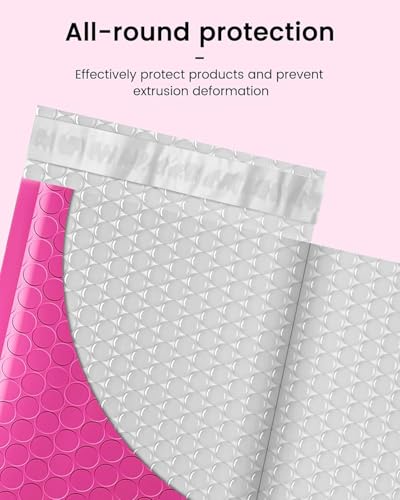 GSSUSA Bubble Mailers 6x10" Usable Size 6x9" Padded Envelopes Pink 100 Pack - color: Pink, size: 6x10 100pc