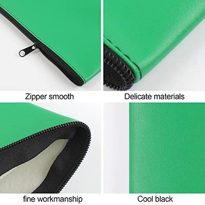 2 Pieces Money Bags with Zipper, 11x6.1 inch Money Pouch, Bank Bag, Cash Bag, Check Wallet, Cosmetics(Green) - color: Green, size: 2 Pieces