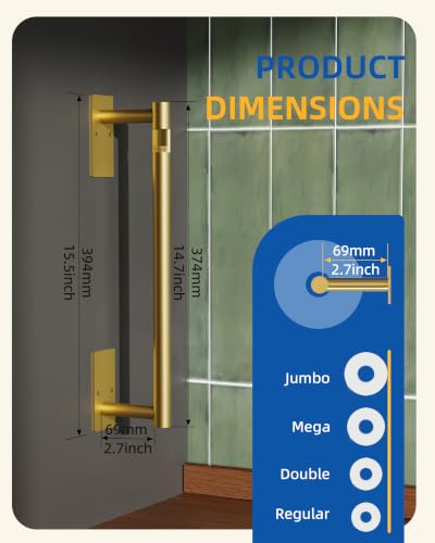 RUACQ Paper Towel Holder Under Cabinet, Stainless Steel, Brushed Gold - color: Brushed Gold, size: Standard - Rectangle