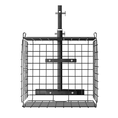 Happybuy Scooter Rear Basket, Folding Heavy - Duty Metal Wire Cargo Basket, Fits 1 - inch Receiver, Compatible with Most Golden, Drive & Pride Mobility Scooters
