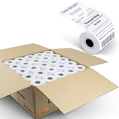 2 1/4" x 85' Credit Card Thermal Receipt Paper 50 Rolls - size: 2-1/4" x 85', style: 50 Rolls