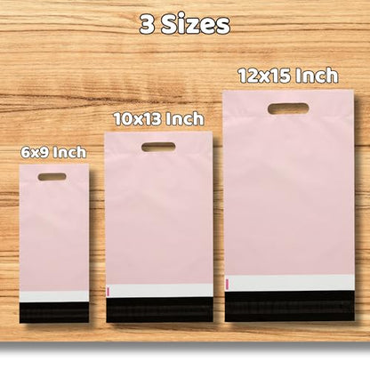 Donyson Pink Poly Mailers, 6x9, 100 Pack, Shipping Bags for Clothing - color: Pink, size: 6x9 (100 Pack)