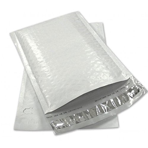 SALES4LESS #2 Poly Bubble Mailers 8.5x12 Inches Shipping Padded Envelopes Self Seal Waterproof Cushioned Mailer 10 Pack, PBMVR_8.5X12-10,White - size: #2 8.5X12