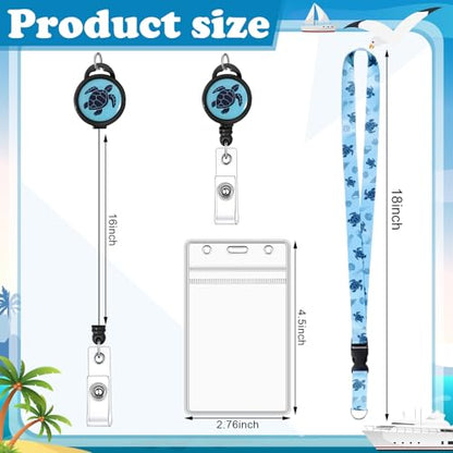 2 Pcs Cruise Lanyard for Ship Cards, Cruise Essentials 2026, Sea Turtle - color: Sea Turtle
