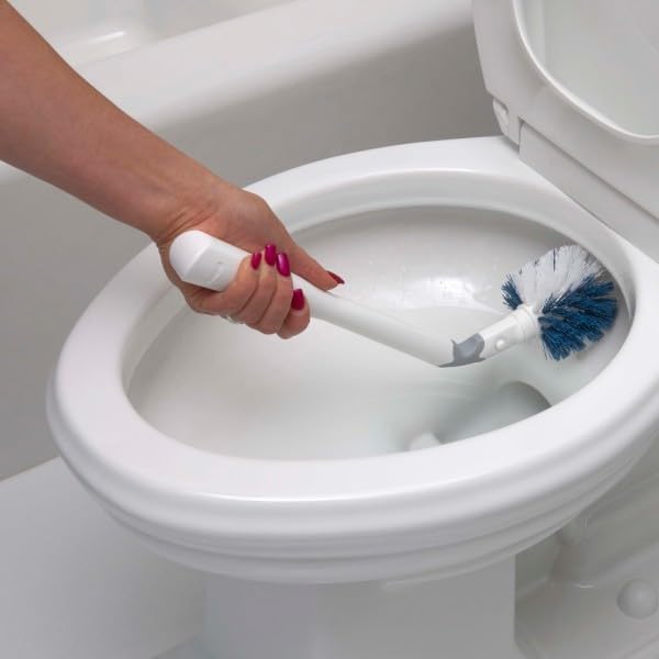 Unger Toilet Brush Replacement Heads, 2 Pack, Bathroom Cleaning Supplies, Hygienic and Durable Scrubber with Non-Scratch Bristles, Scrub Hard-to-Reach Areas - style: Toilet Brush Replacement Heads, 2-pack