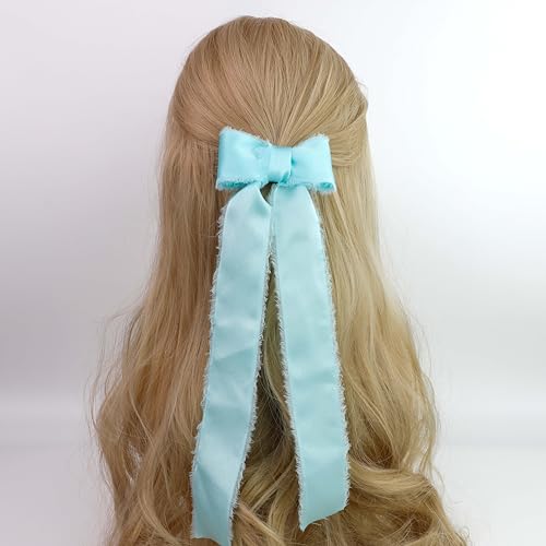 Silk Satin Ribbon 1-1/2 Inch x 30 Yards Light Blue - color: Baby Blue