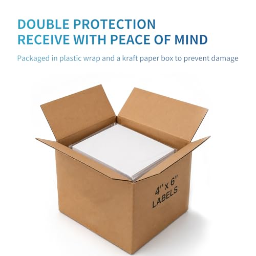 9527 Product Fanfold 4 x 6 Direct Thermal Labels White Perforated Shipping Labels, 1000 Label per Stack,1 Stack - color: White, size: 1 Stacks | 1000 Labels