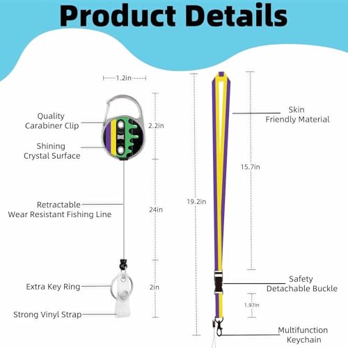 Vertical ID Badge Holder with Detachable Lanyard - Tape - color: Tape
