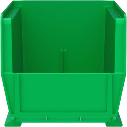 Akro-Mils 30234 AkroBins Plastic Storage Bins, 15"x5"x5", Green, 12-Pack - color: Green