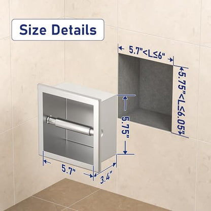 Toilet Paper Holder for Bathroom Renovation - color: Silver