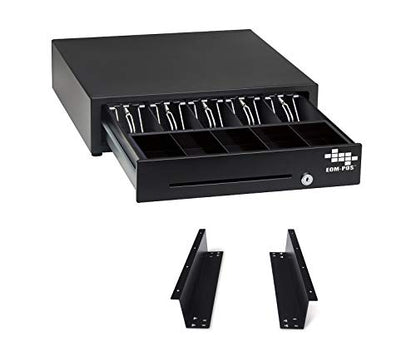 Cash Drawer + Mounting Brackets for Under Counter Installation - style: Cash Drawer and Brackets