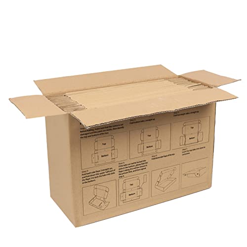 PHAREGE 25 Pack 12x9x2 inch Cardboard Shipping Boxes, Brown Mailing Box - color: Brown, size: 12x9x2 inch 25 Pack